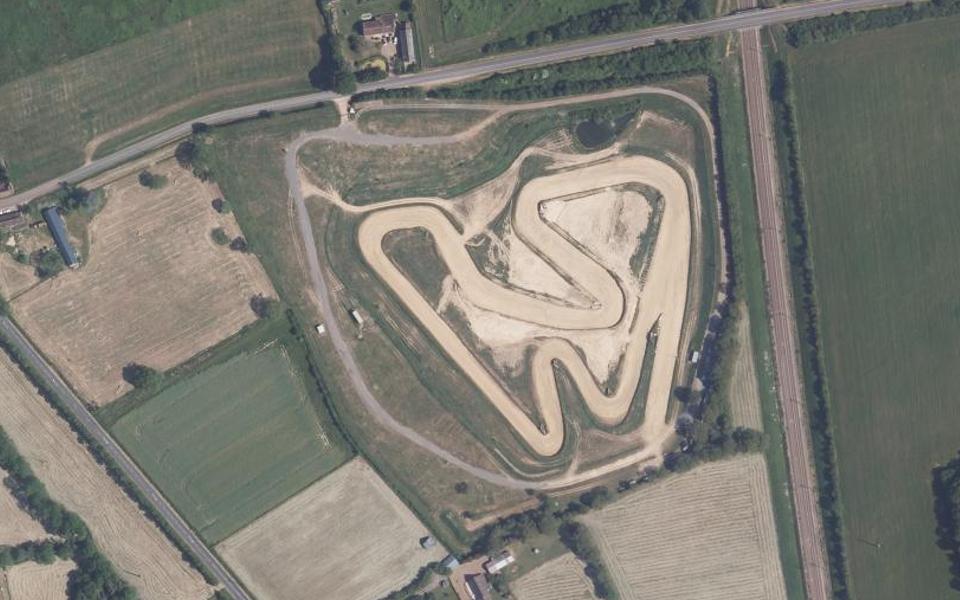 La Chapelle-Vicomtesse motocross track seen from above
