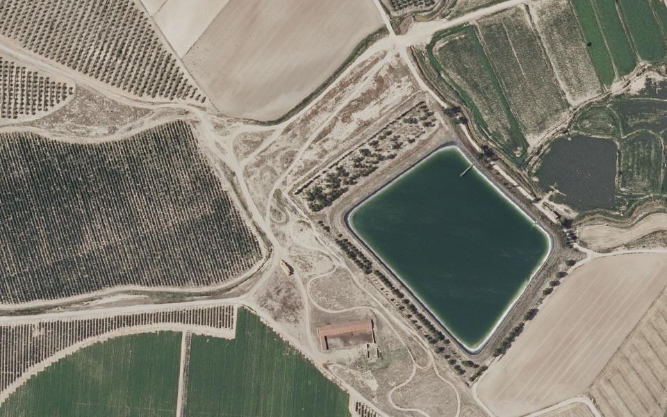 Pedrola motocross track seen from above