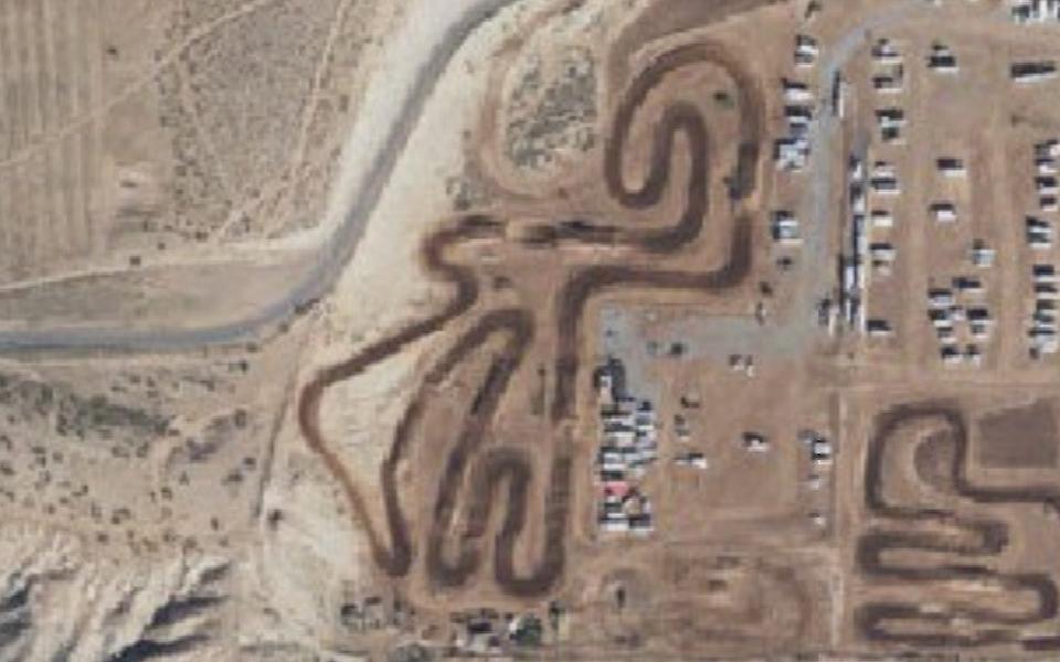 Mesquite Motocross seen from above