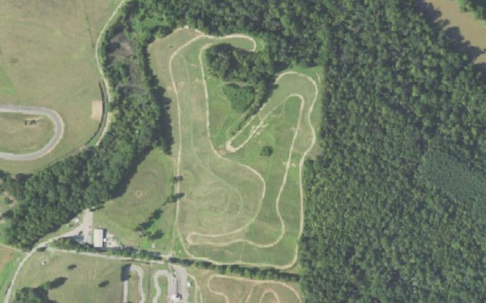 Danville motocross track seen from above
