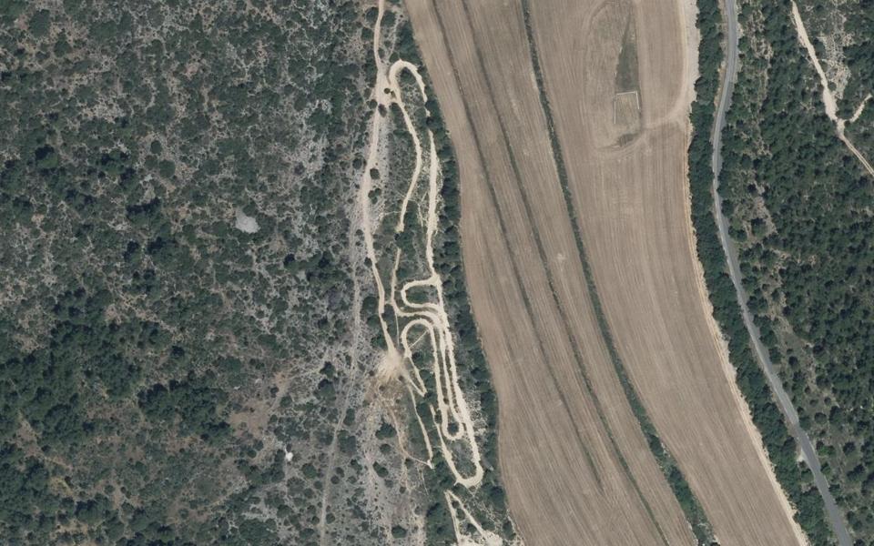 Murs motocross track seen from above