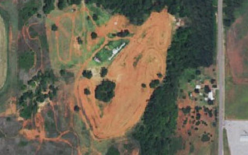 Elk City motocross track seen from above