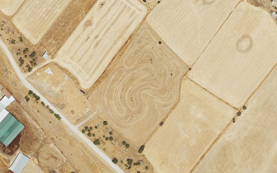 Dos Torres motocross track seen from above