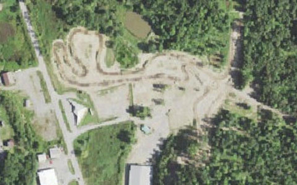Terrain de motocross de Shanor-Northvue vu du ciel