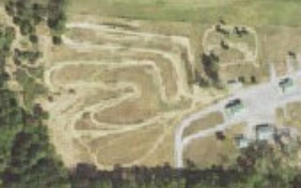 Marion motocross track seen from above