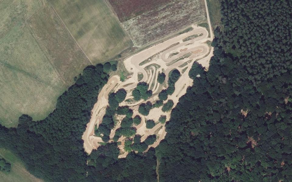 Cocheren motocross track seen from above
