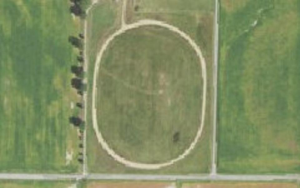 Harrisburg motocross track seen from above