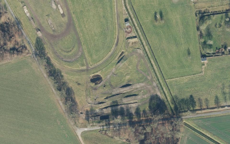 Terrain de motocross de Warendorf vu du ciel