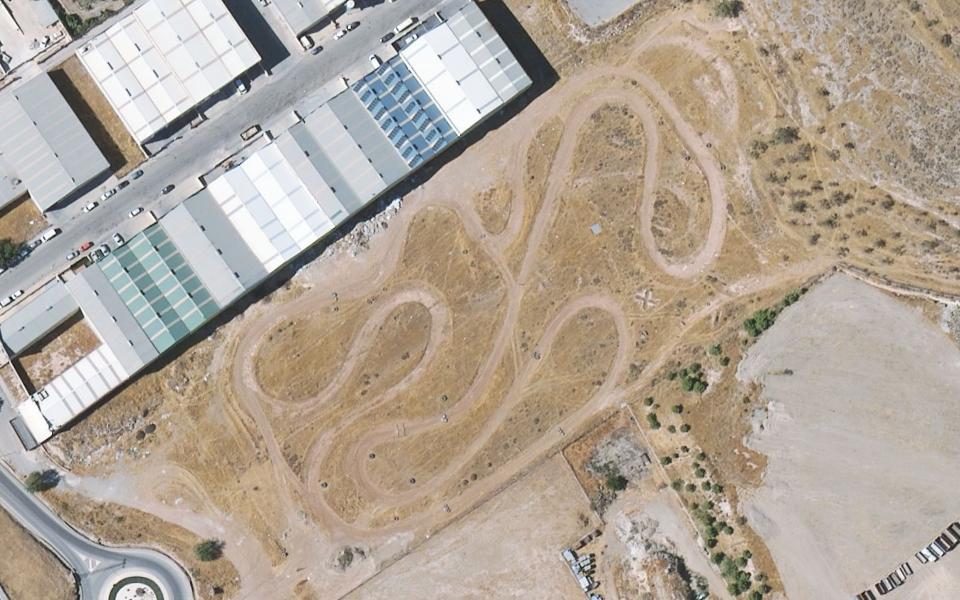 Padul motocross track seen from above