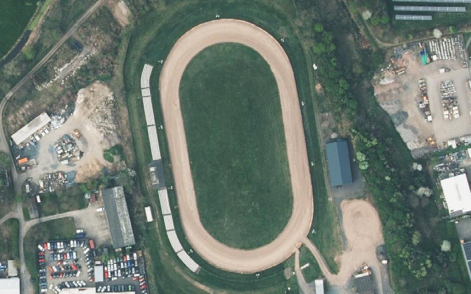 Speedwaystadion vu du ciel