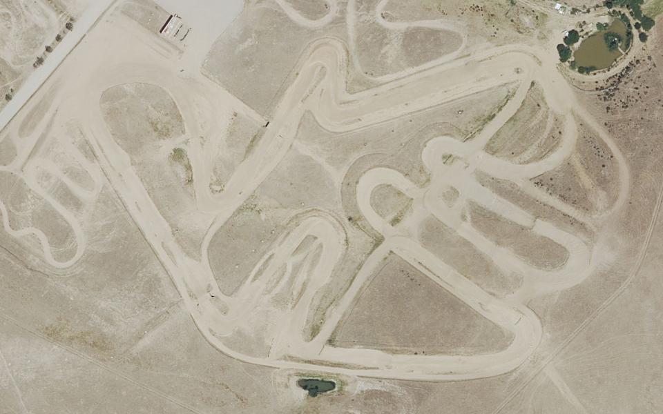 Terrain de motocross de Pedrezuela vu du ciel