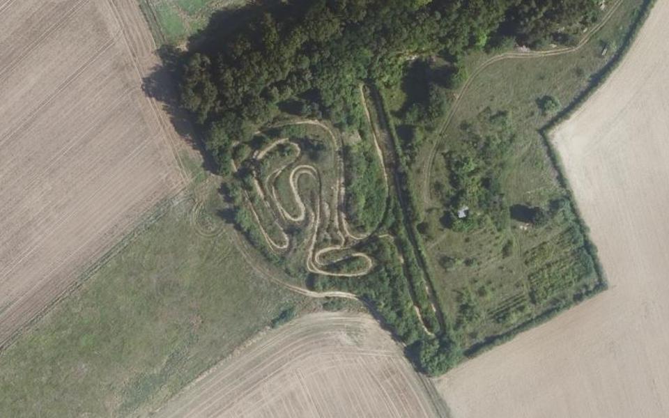Noisy-Rudignon motocross track seen from above