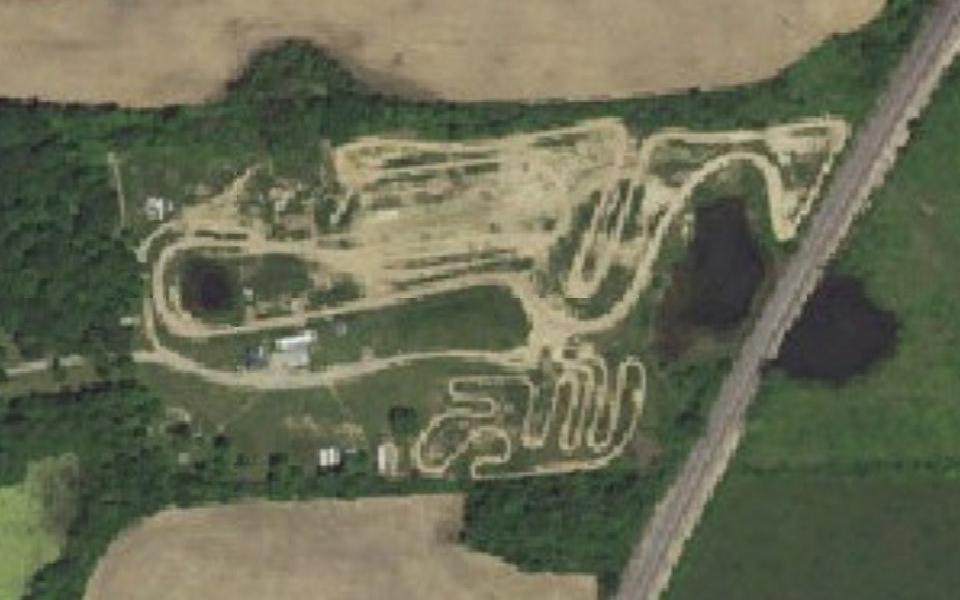 Butler motocross track seen from above