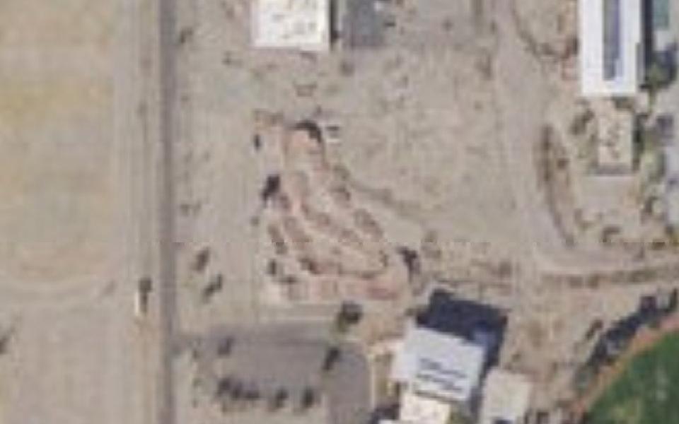 Bullhead City motocross track seen from above