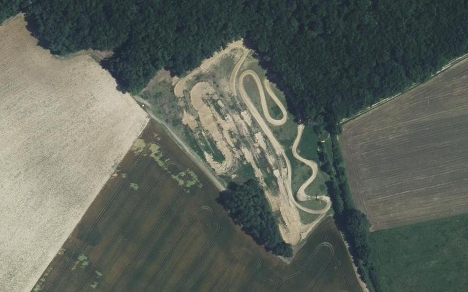 Terrain de motocross de Noilhan vu du ciel