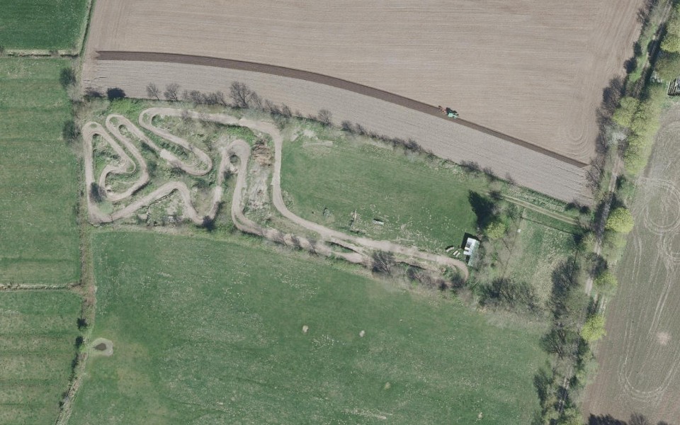 Terrain de motocross d’Hemmingstedt vu du ciel