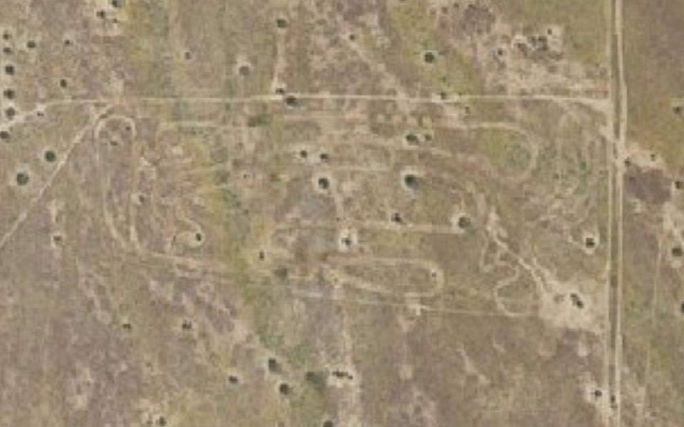 Raceway Antelope Valley seen from above