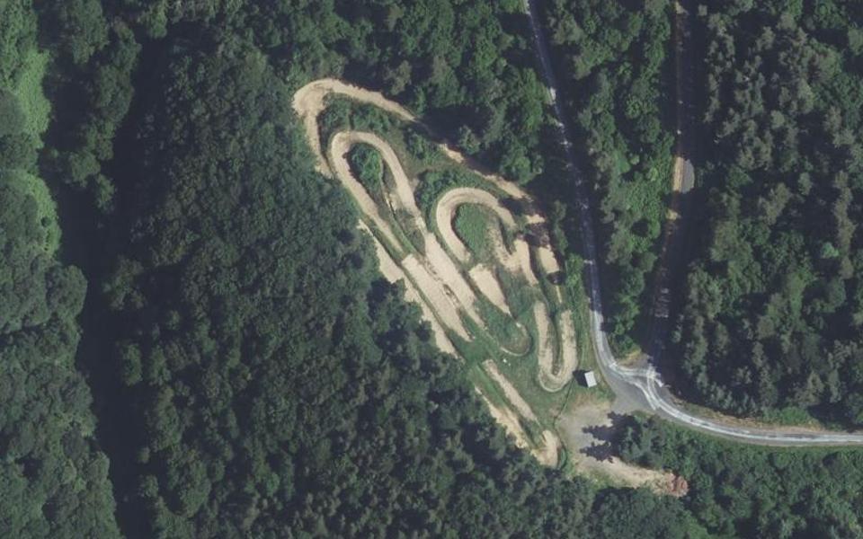 Saint-Just motocross track seen from above