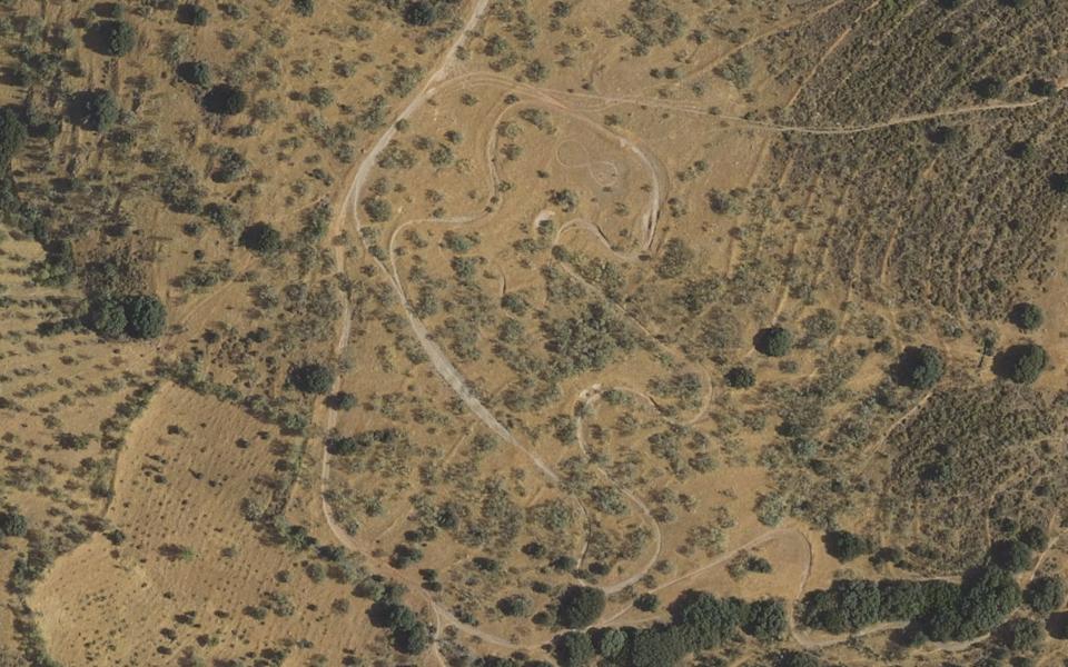 Dudar motocross track seen from above