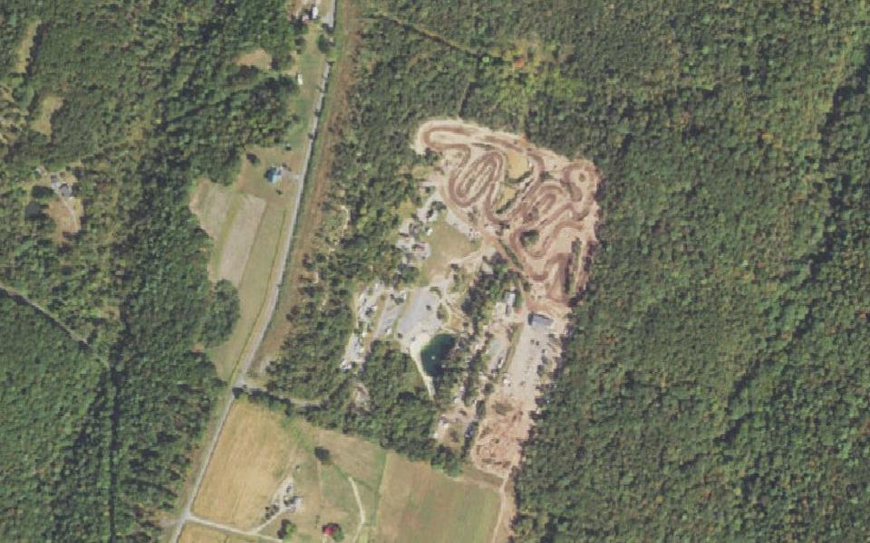Breezewood Proving Ground seen from above