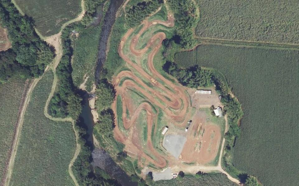 Circuit de Merlande vu du ciel