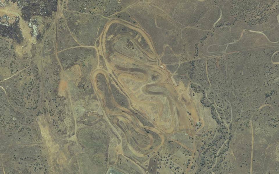 Bouloupari motocross track seen from above