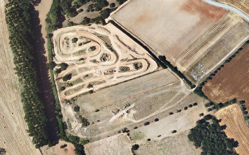 Circuit Motocross Verges vu du ciel
