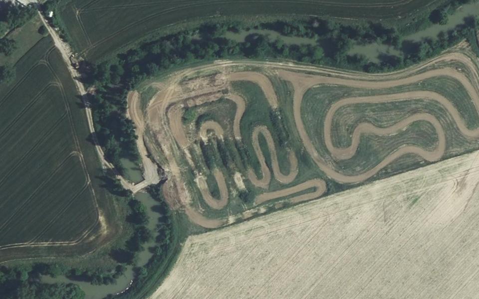 Espaon motocross track seen from above