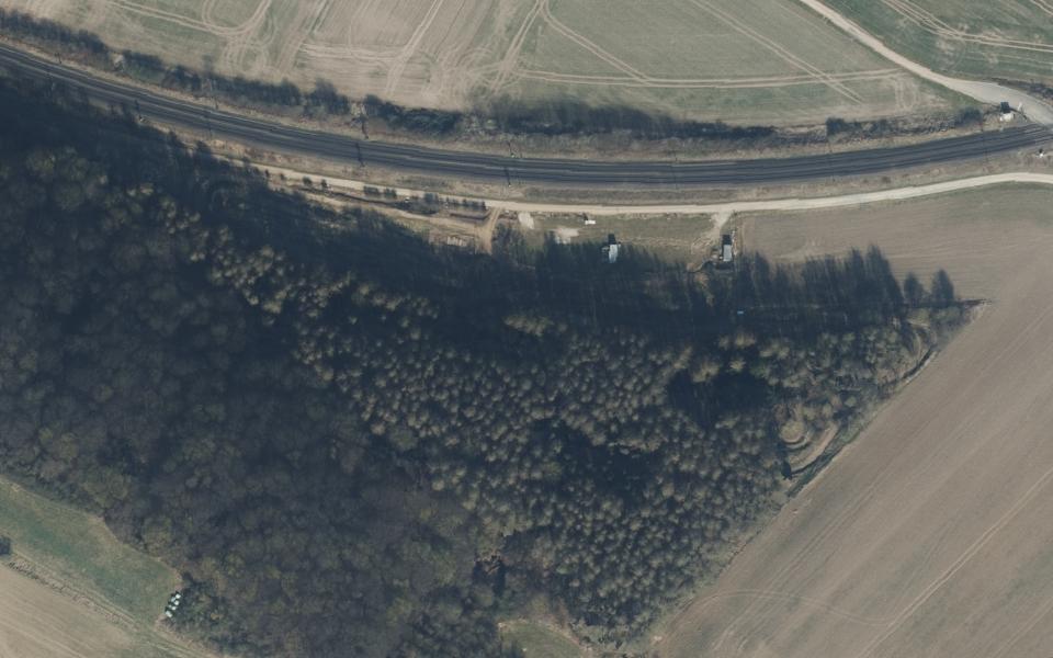 MSC Freden seen from above