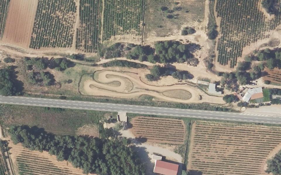 Terrain de motocross de Pourrières vu du ciel