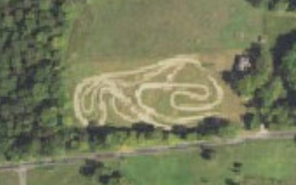 Carrier Mills motocross track seen from above