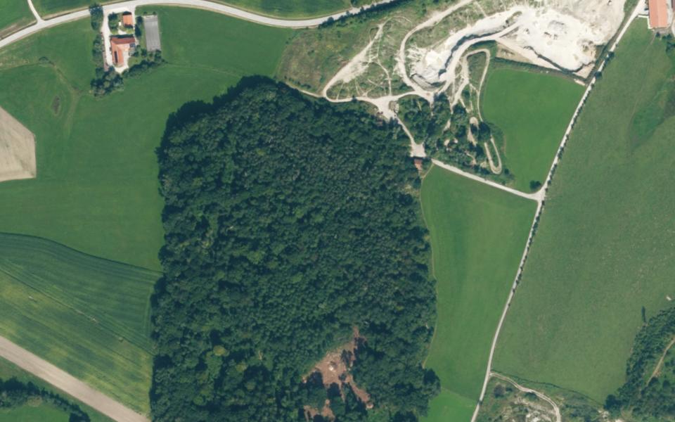 Terrain de motocross de Tittmoning vu du ciel