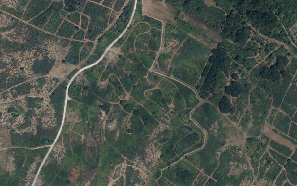 L'Île-d'Yeu motocross track seen from above