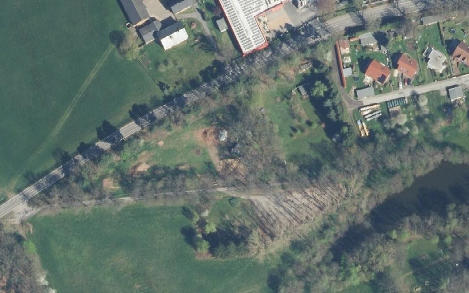 Terrain de motocross de Bernsdorf vu du ciel
