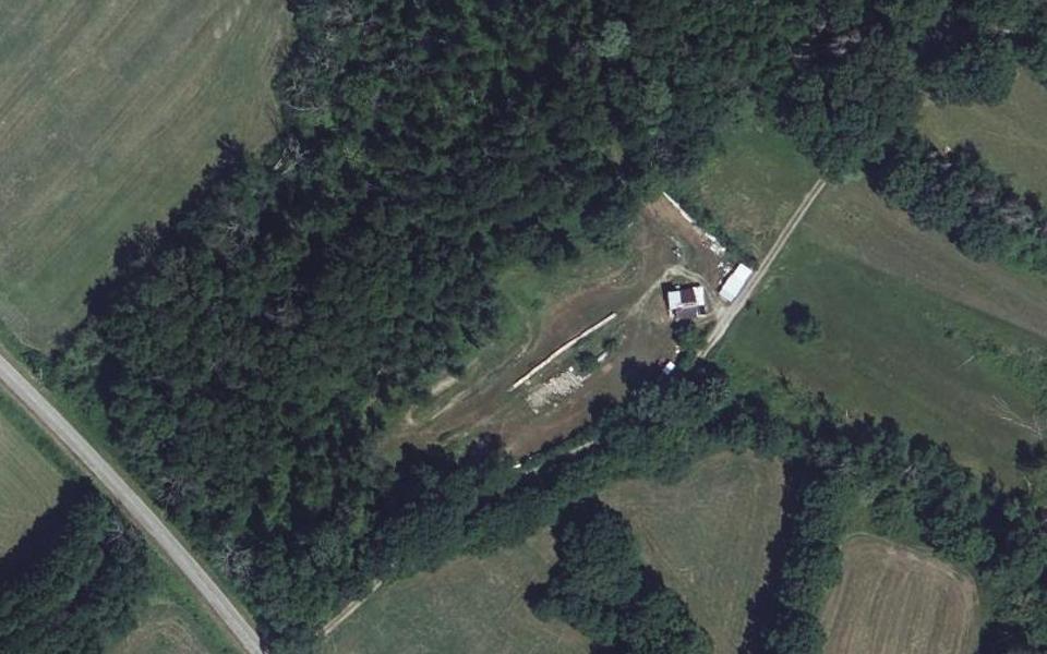 Bouzemont motocross track seen from above