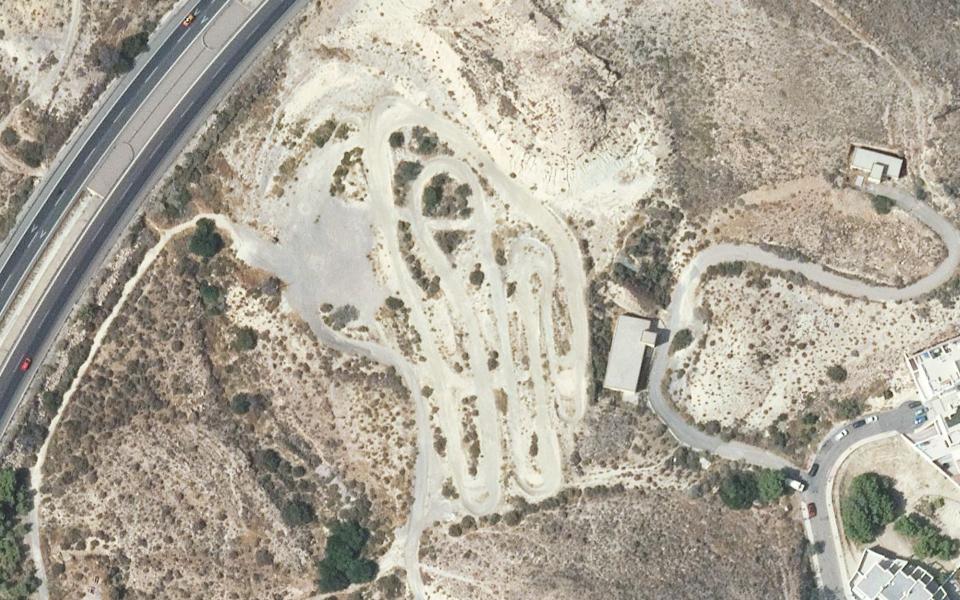 Huercal de Almeria motocross track seen from above