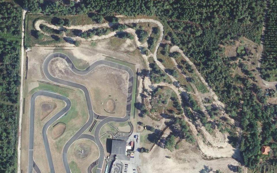 Biscarrosse motocross track seen from above