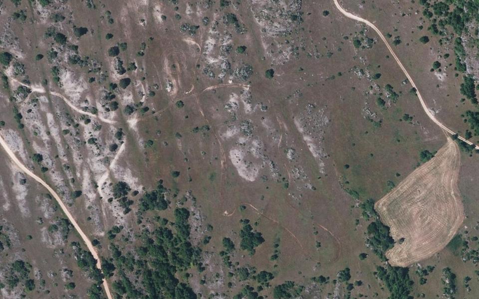 Terrain de motocross de Lauroux vu du ciel