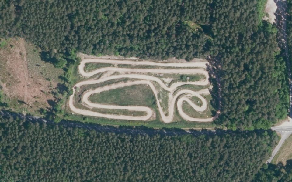 Terrain de motocross d’Emskirchen vu du ciel