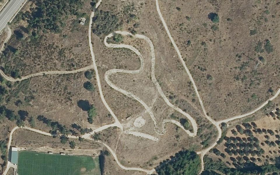 Barasoain motocross track seen from above