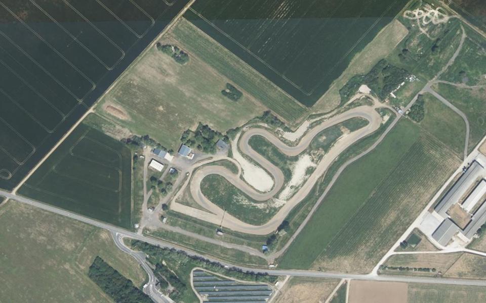 Circuit de Sougy vu du ciel