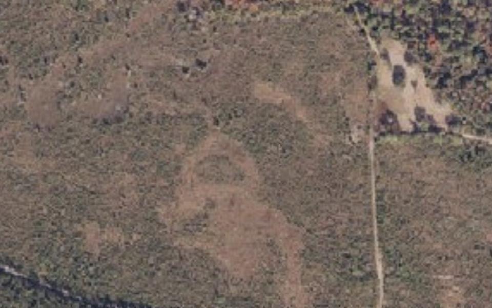 Robertsdale motocross track seen from above