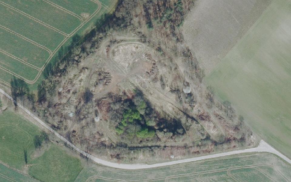 Terrain de motocross de Markersdorf vu du ciel