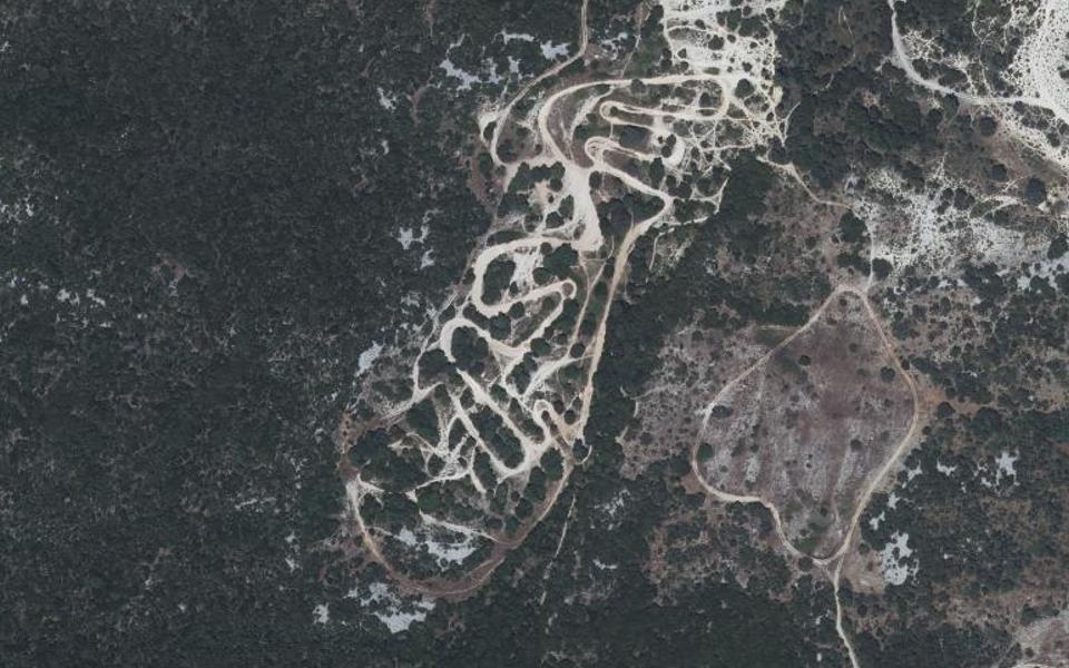 Saint-Hippolyte-du-Fort motocross track seen from above