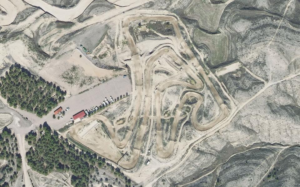 Calatayud motocross track seen from above