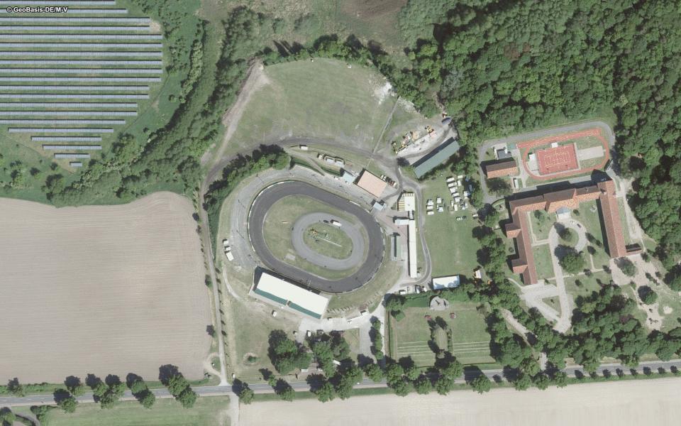 Speedway Güstrow seen from above