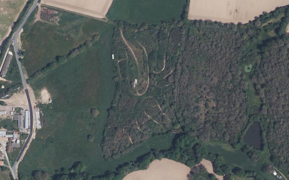 Mauléon motocross track seen from above