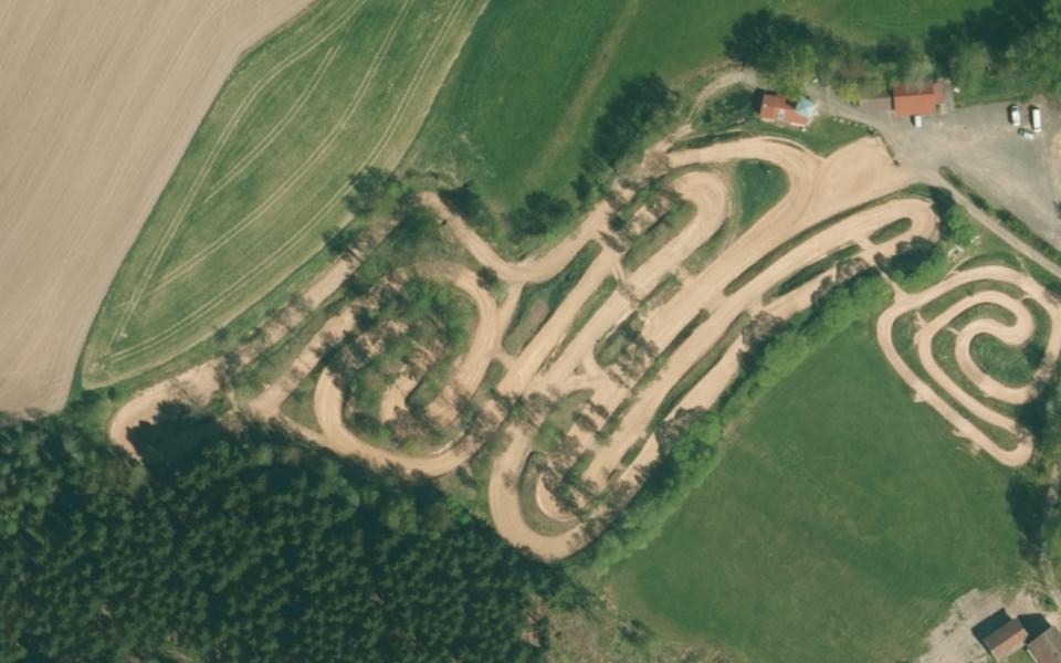 MX Strecke MCC Prackenbach vu du ciel