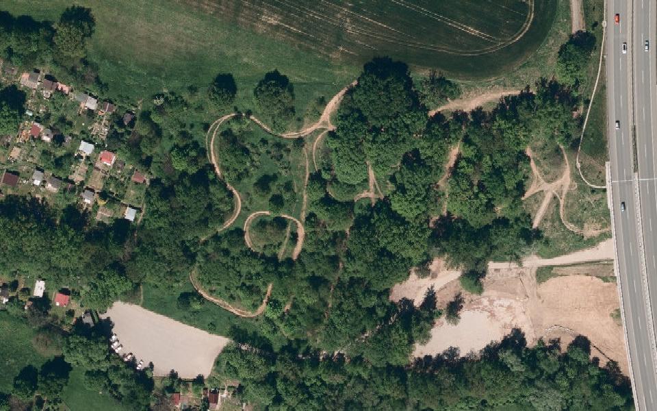 Vřesinská strž seen from above