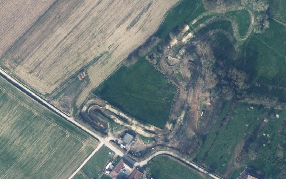 Flobecq motocross track seen from above